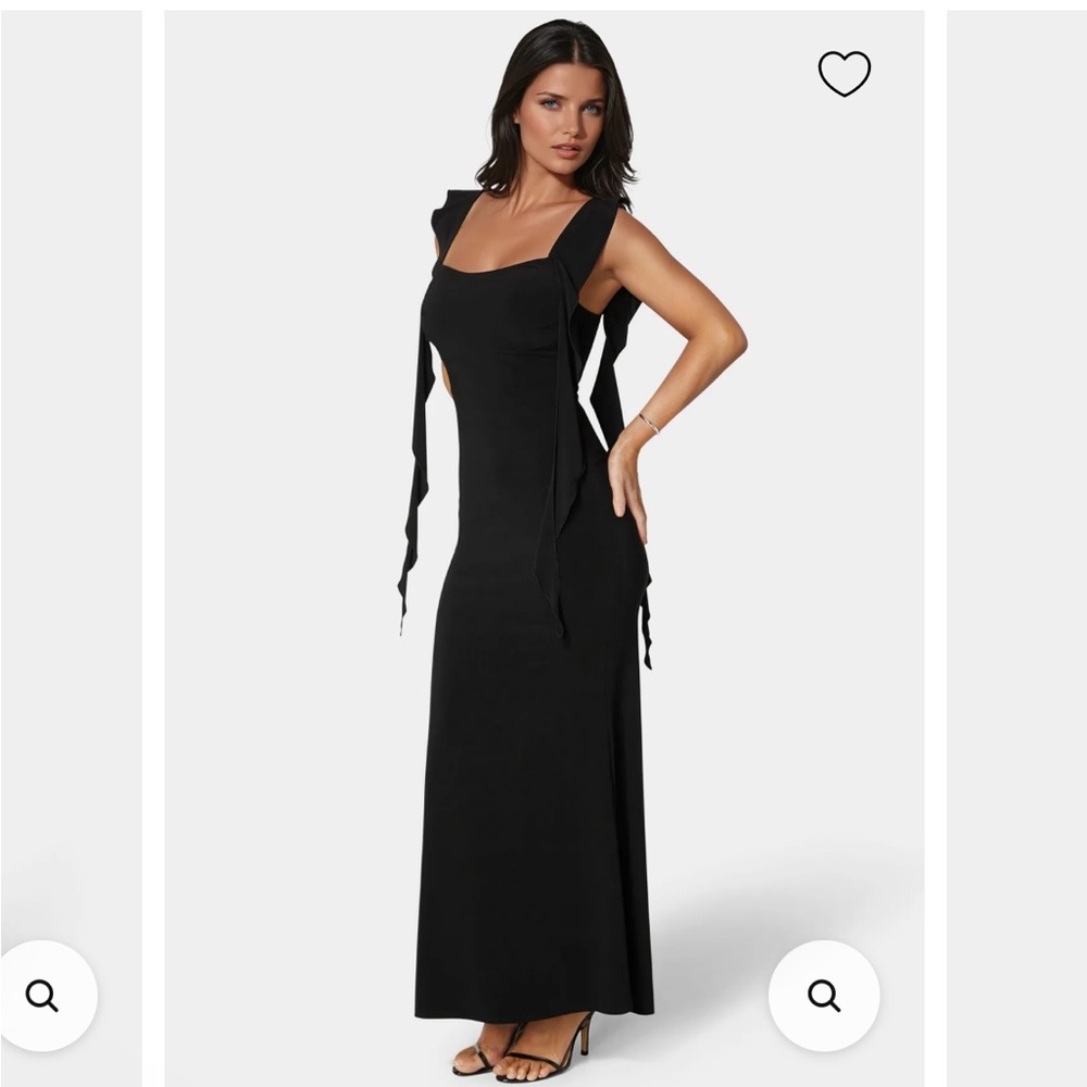 Bebe Dress - Cascade Ruffle Knit Slip - Picture 2 of 12